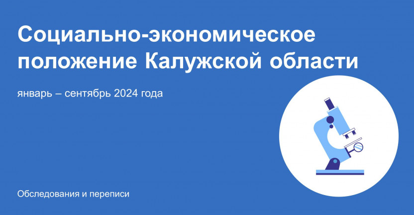 Социально-экономическое положение Калужской области в январе - сентябре 2024 года